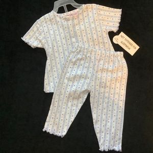 Baby Blue Striped Pant Set